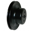 1965 BLACK ENGINE PULLEY - 6 CYL, WP